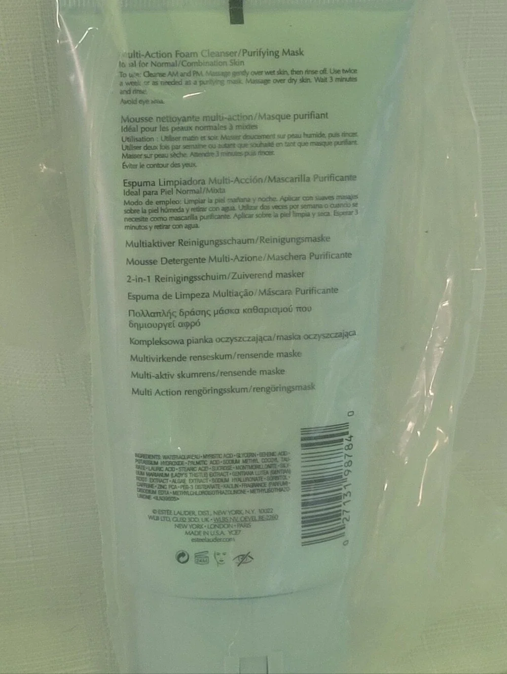 Estee Lauder Perfectly Clean Light Mint Foam Cleanser
